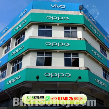 Acrylic letter signboard for Shopping Mall.
